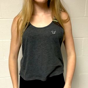 PINK tank top. S. gray